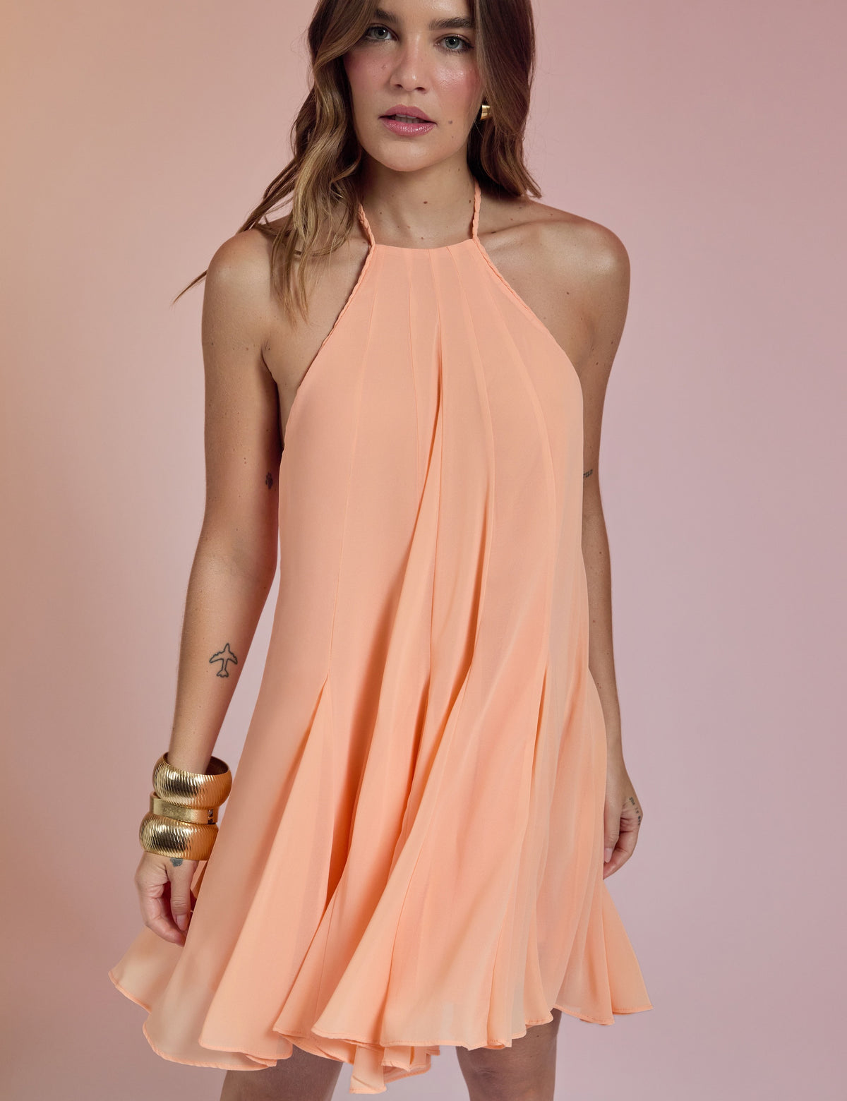 Vestido Salete Pêssego