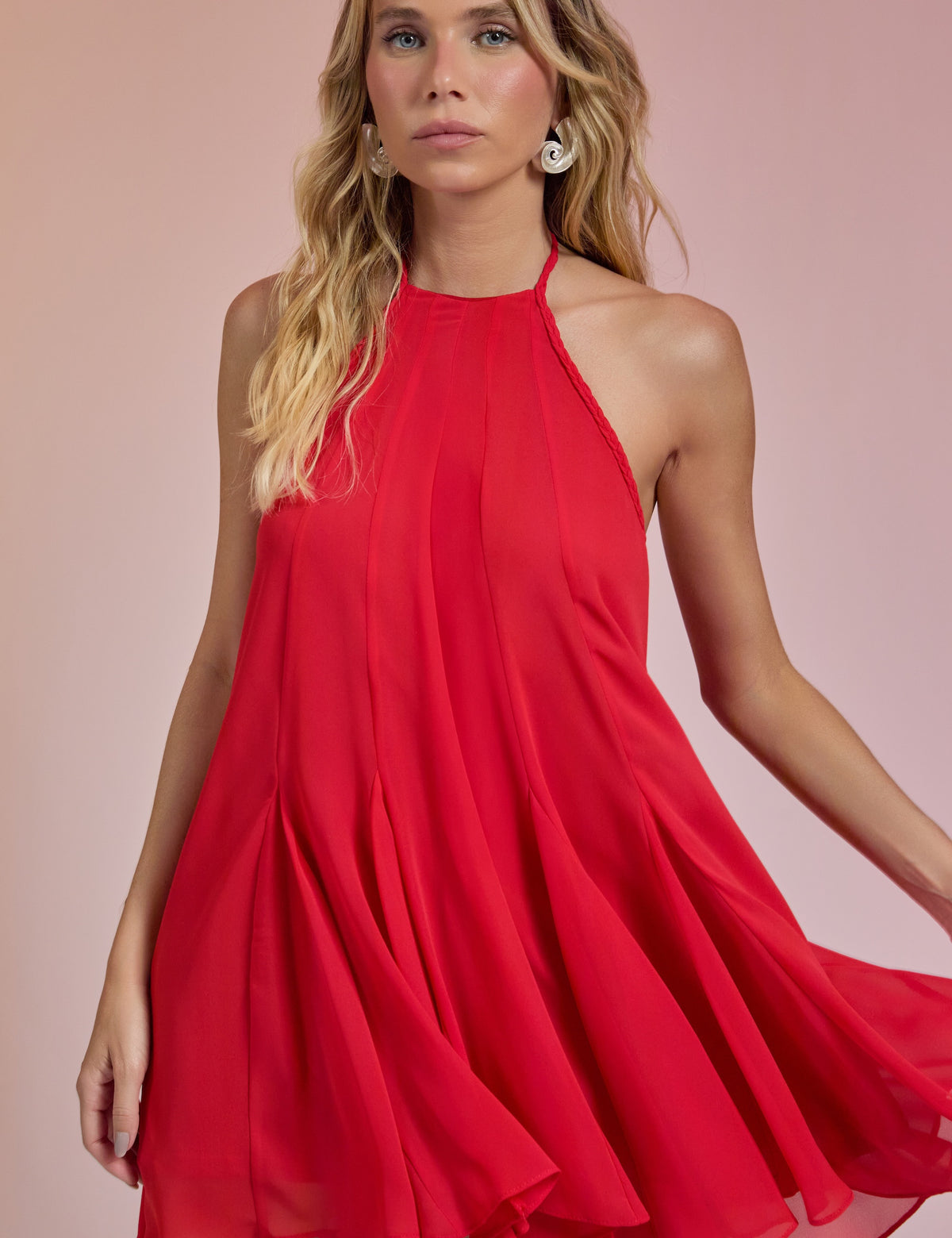 Vestido Salete Cereja