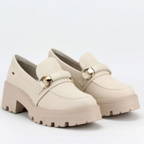 Sapato Feminino Dakota Oxford Tratorado Off White