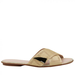 Chinelo Feminino Luz Da Lua Gorgurão Ouro