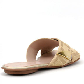 Chinelo Feminino Luz Da Lua Gorgurão Ouro