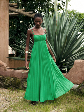 Vestido Plissado Aurora