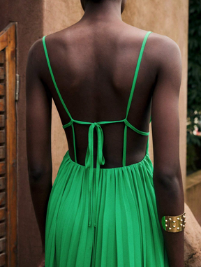 Vestido Plissado Aurora