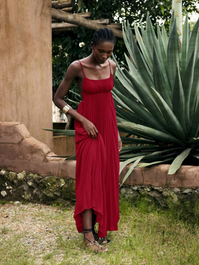 Vestido Plissado Aurora