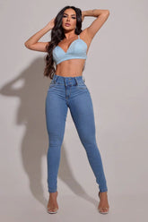 Calça Lycra Feminina Jeans