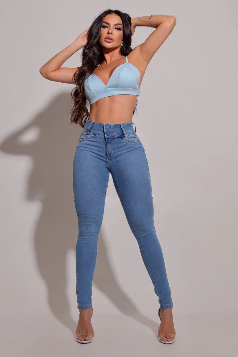 Calça Lycra Feminina Jeans