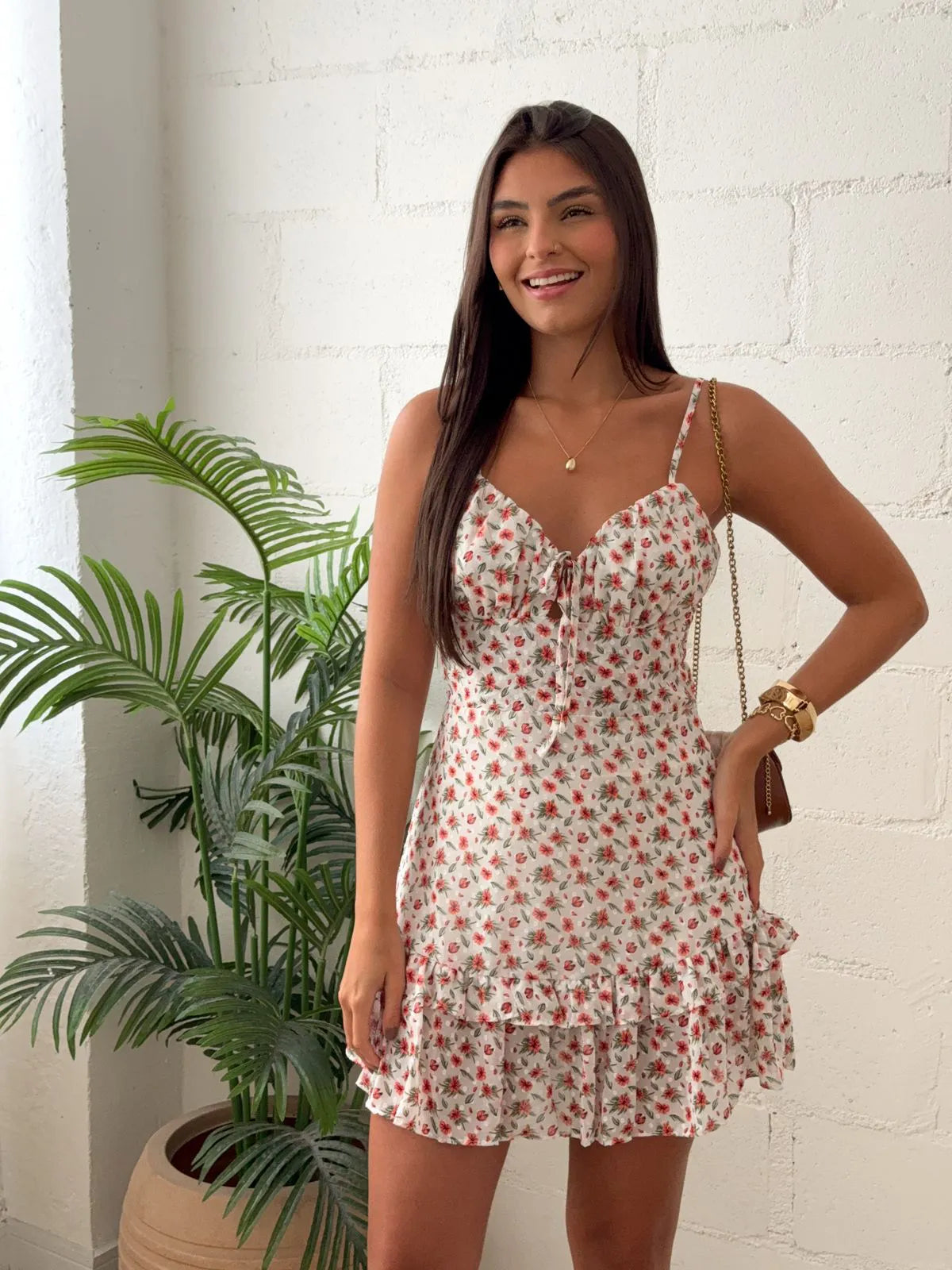 Vestido Curto Floral