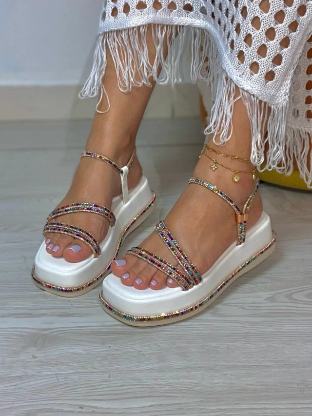 Sandália Zafira Strass