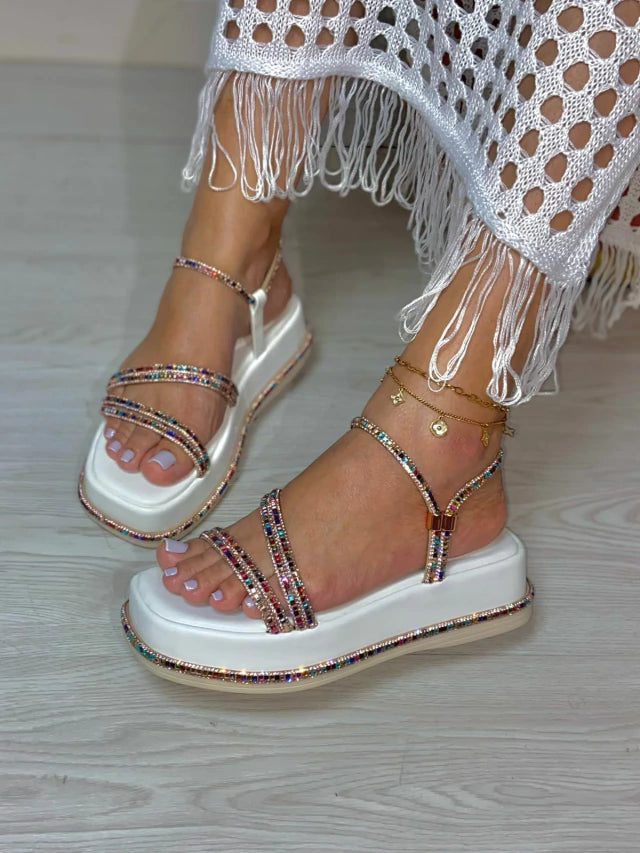 Sandália Zafira Strass